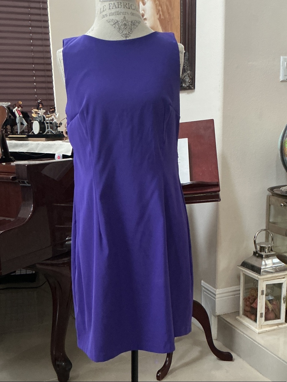AB Studio Sleeveless Mini Dress in Rich Purple